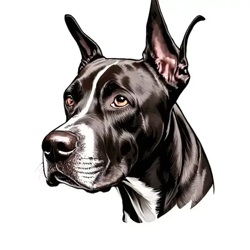 Great Dane tattoo design idea