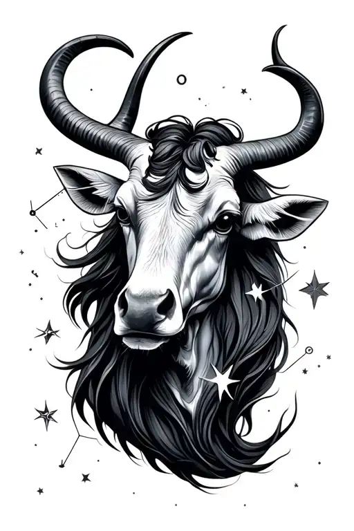 Aquarius, Taurus, Libra constellation. very simplisitc. Line design. only include the stars. tattoo design idea