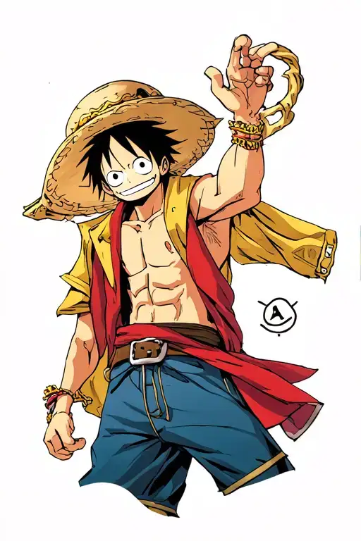 one piece anime character luffy ace sabo  tattoo design idea