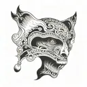 Psychopath tattoo design idea