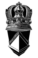 king chess piece tattoo design idea