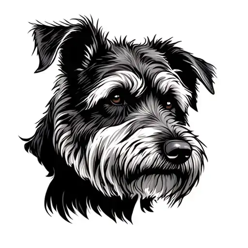 irish wolfhound tattoo design idea