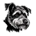 irish wolfhound tattoo design idea