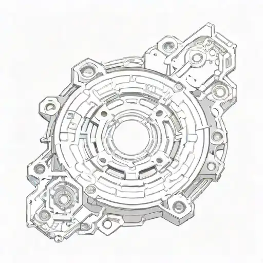 Socket pressure plate LGA AM5 tattoo design idea