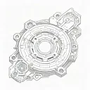 Socket pressure plate LGA AM5 tattoo design idea