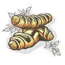 challah bread tattoo design idea