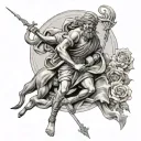 Saint Christopher tattoo design idea