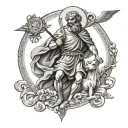 Saint Christopher tattoo design idea