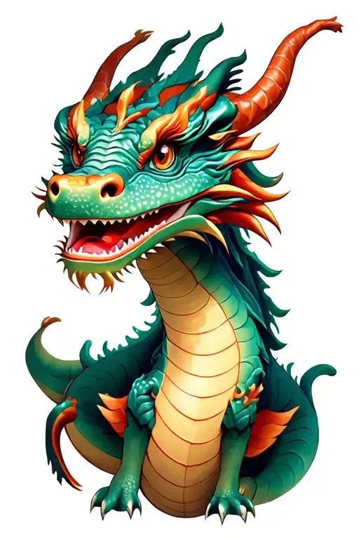 mushu dragon from mulan tattoo design idea