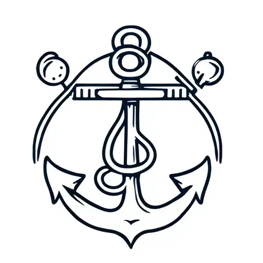 anchor, headlight, boat bar with a boat tattoo design idea