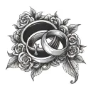 wedding ring design tattoo design idea