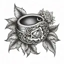 wedding ring design tattoo design idea