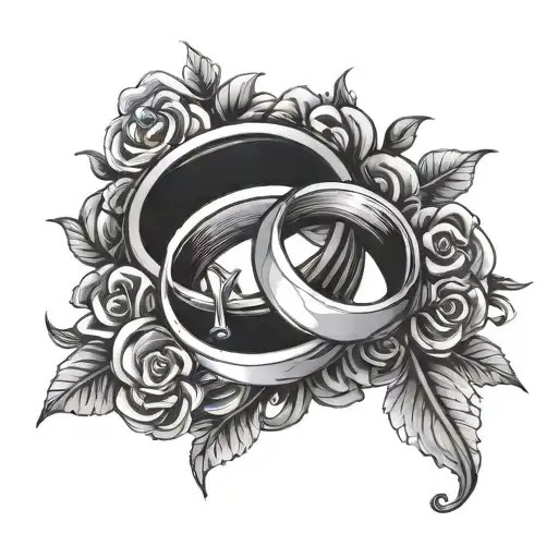 wedding ring design tattoo design idea