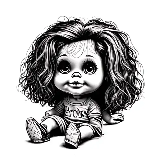 chuckie doll tattoo design idea