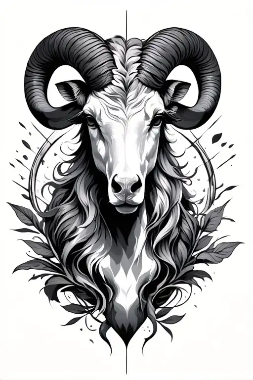 sagittarius aries tattoo design idea