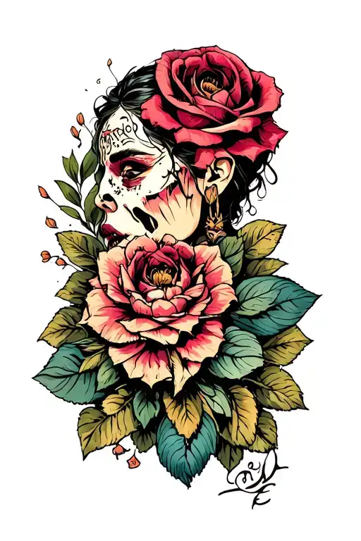 struggle ugliness tattoo design idea