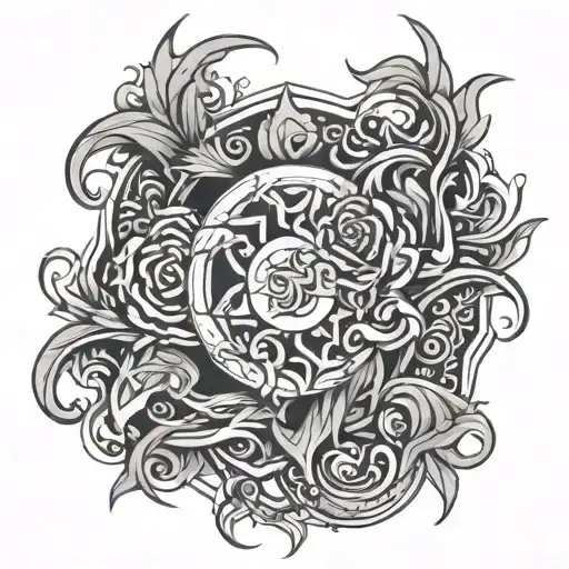 clan Campbell abstract tattoo design idea