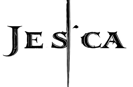"Jessica " tattoo design idea