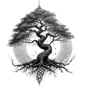 dna tree tattoo design idea