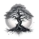 dna tree tattoo design idea