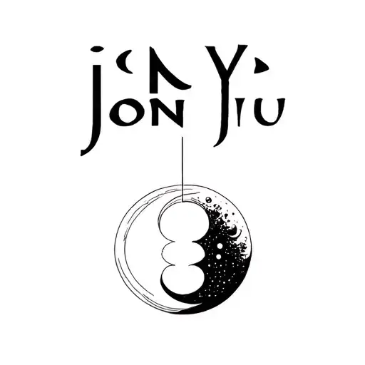 "jon yu" sun and moon merging together tattoo design idea