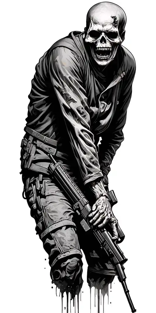 Call Of Duty zombies Mob tattoo design idea