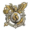 Eagle, Globe, & Anchor US Marines logo tattoo design idea