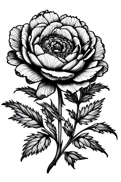 ranunculus flower tattoo tattoo design idea