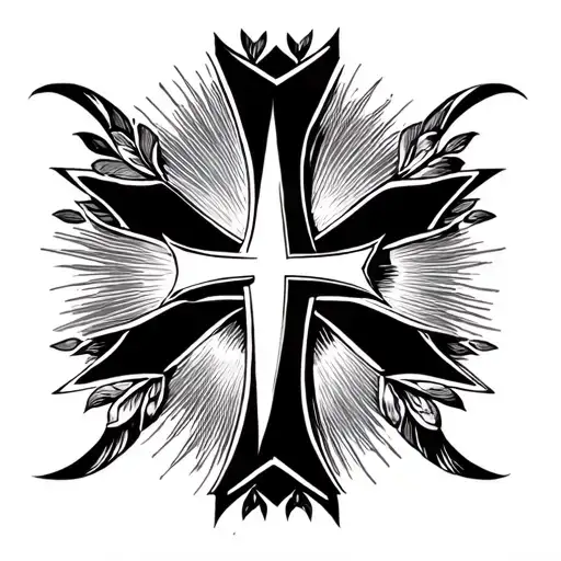 orthodox cross tattoo for women tattoo design idea