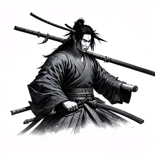 Musashi Miyamoto tattoo design idea