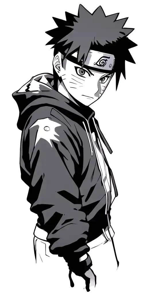 naruto with Small asthetic pics  tattoo design idea