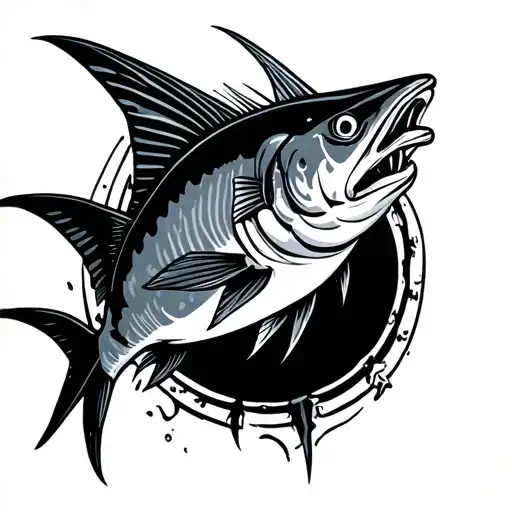 Barracuda tattoo design idea