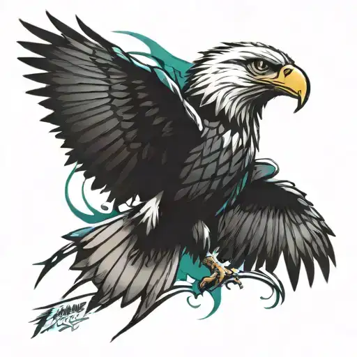 philadelphia eagles tattoo design idea