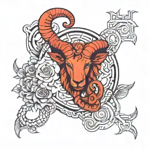 cancer aries leo libra zodiac sign tattoo design idea