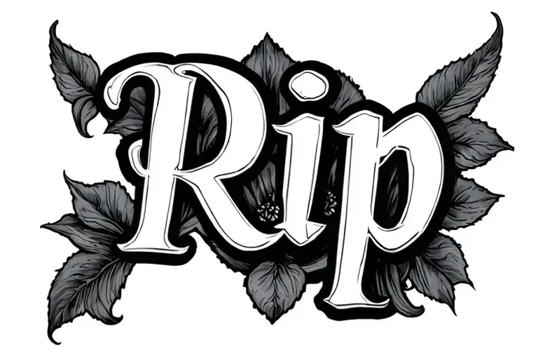 Rip tattoo design idea