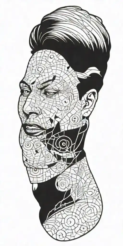 comic book tattoo design idea