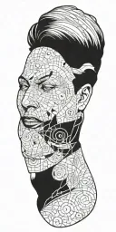 comic book tattoo design idea