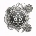 march 7 chakra symbols tattoo design idea