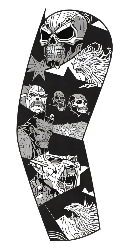 comics tattoo design idea