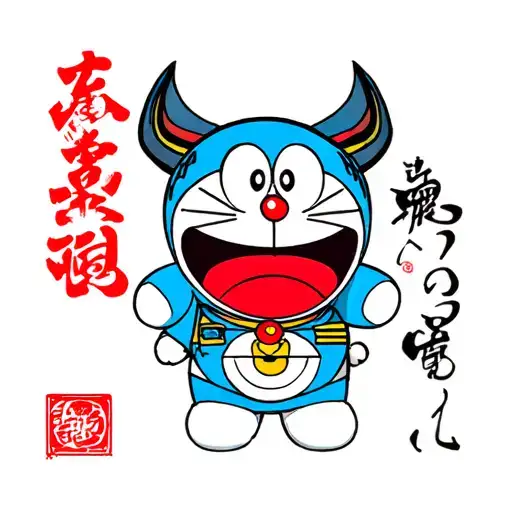 doraemon hannya tattoo design idea