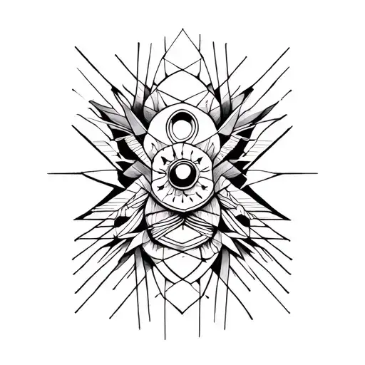 calm during the storm tattoo design idea