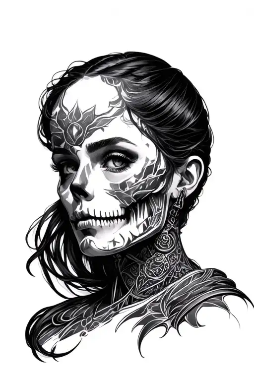 Patch Work Space tattoo design idea