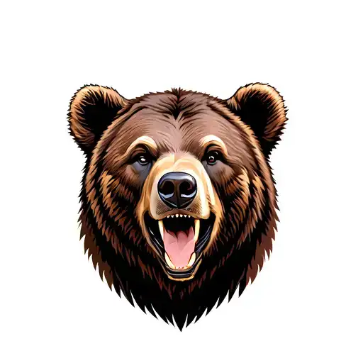 Chicago bear head tattoo design idea