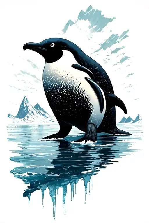 Antarctica tattoo design idea