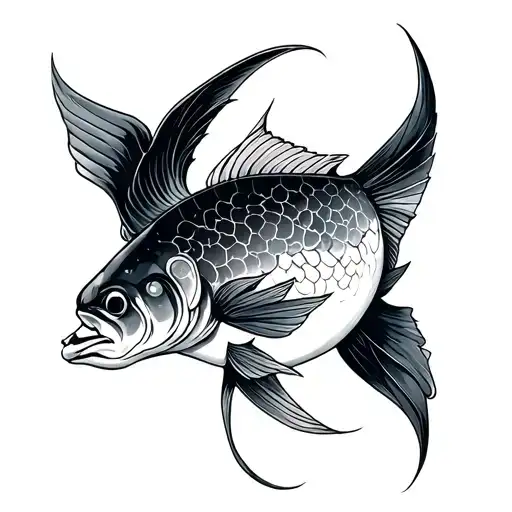 Pisces And Sagittarius tattoo design idea