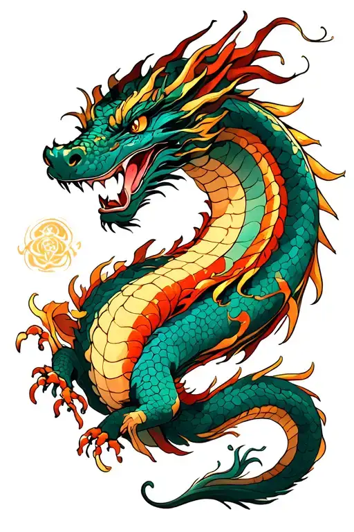 DRAGON ALTERED CARBON tattoo design idea