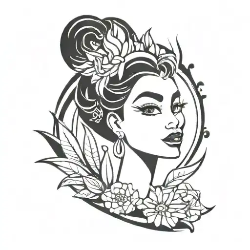tiana tattoo design idea