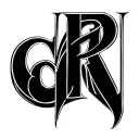 Intertwining letters C P M D tattoo design idea