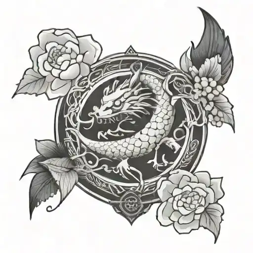 chest japanese style tattoo design idea