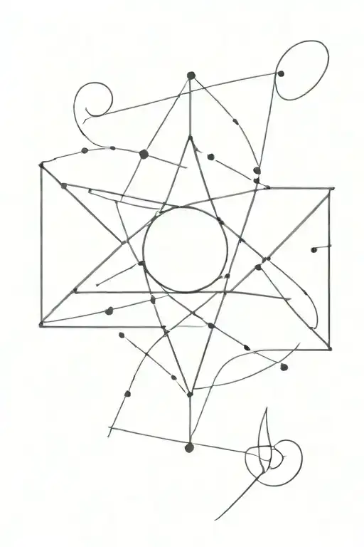 cancer and tarus star alignment   tattoo design idea